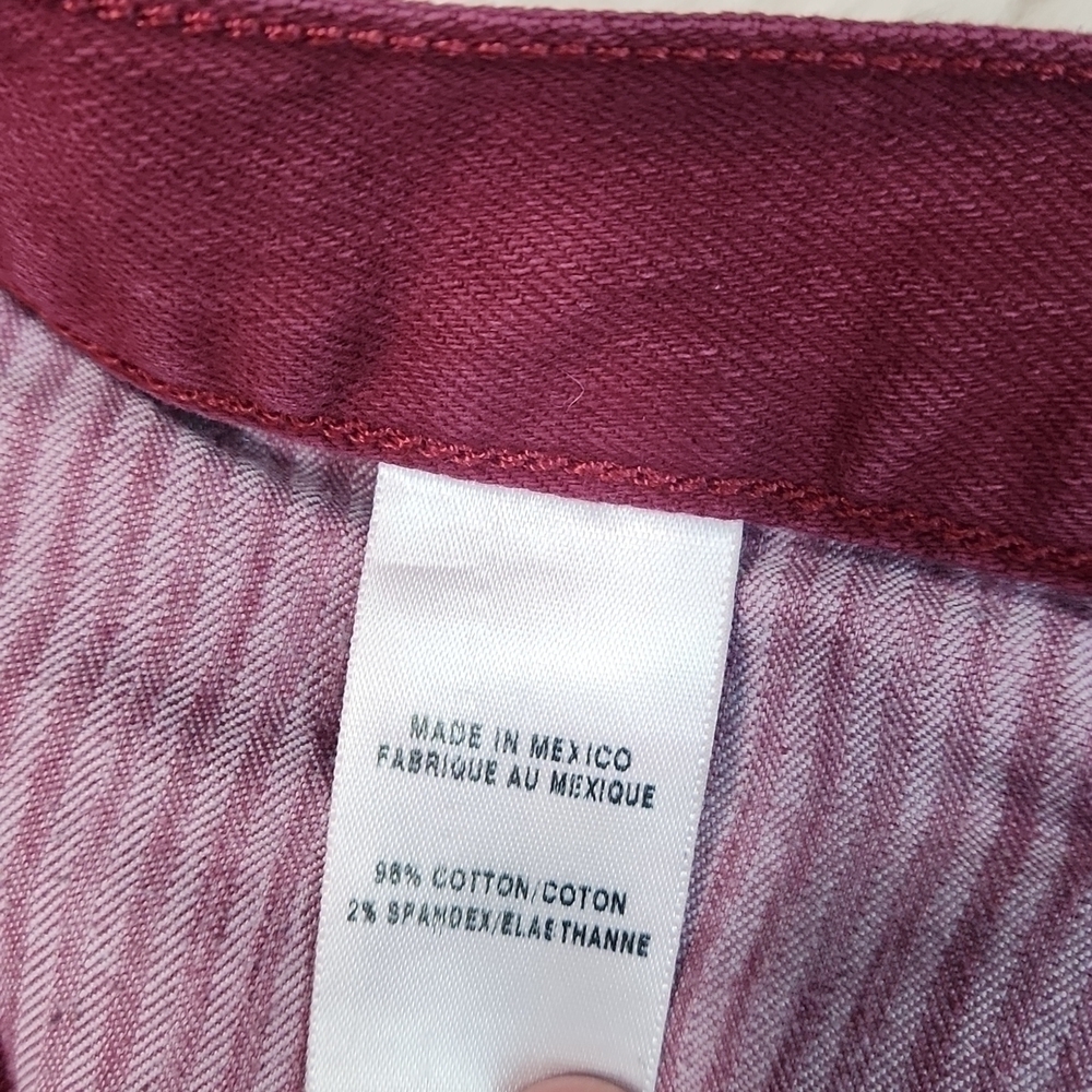 Lucky Brand Maroon Riley Cut Off Shirts - Picture 5 of 5